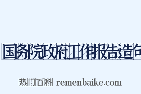 国务院政府工作报告造句是什么意思的图片